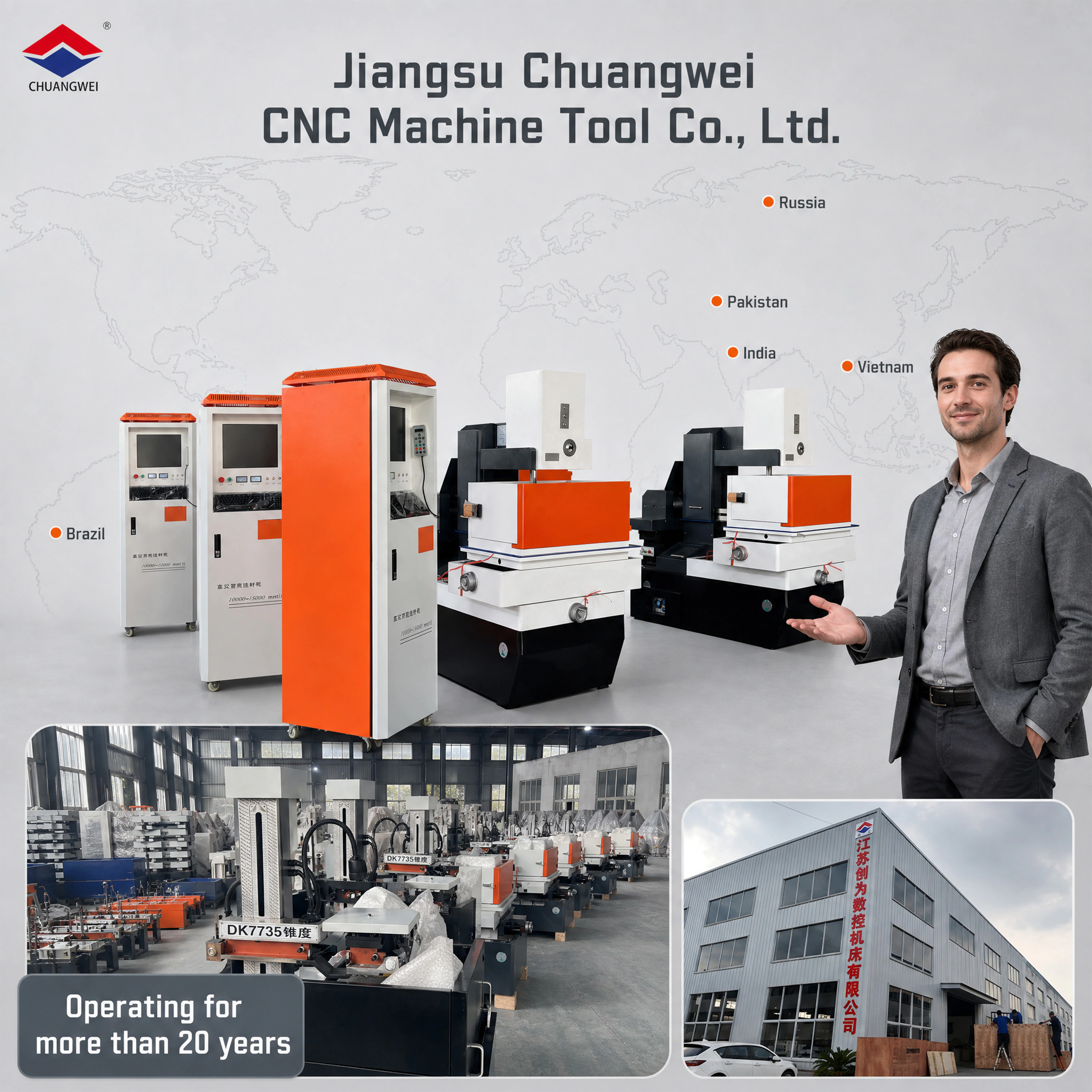 Máquina de corte de fio CNC série DK77
